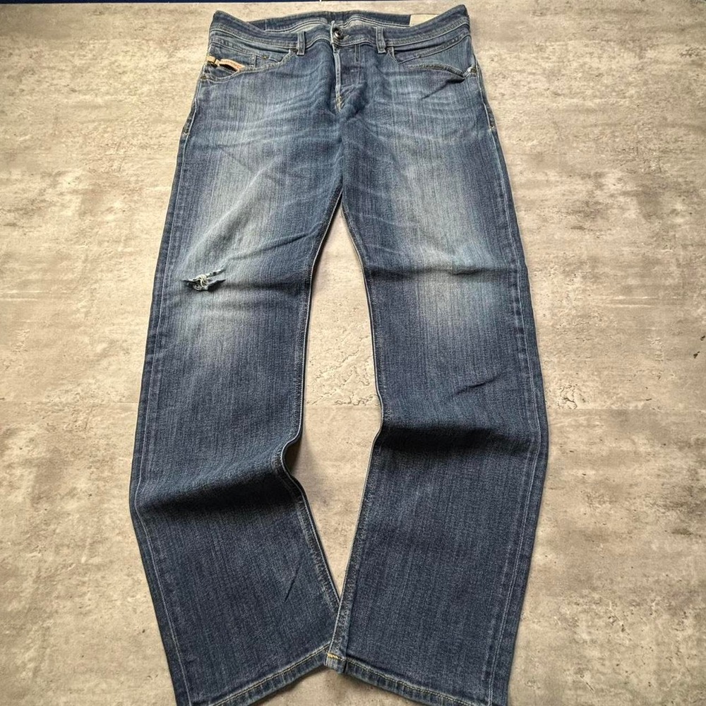 Diesel Belther Straight Leg Jeans Men 36x31 Blue Vintage Y2K J207